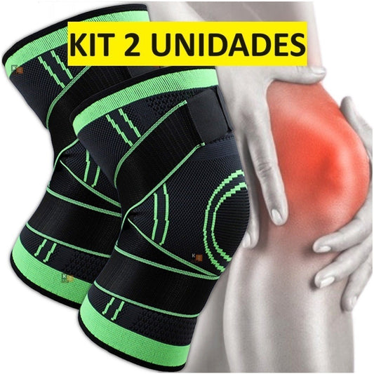 Kit 2 Joelheiras Ou Tornozeleiras De Compressão