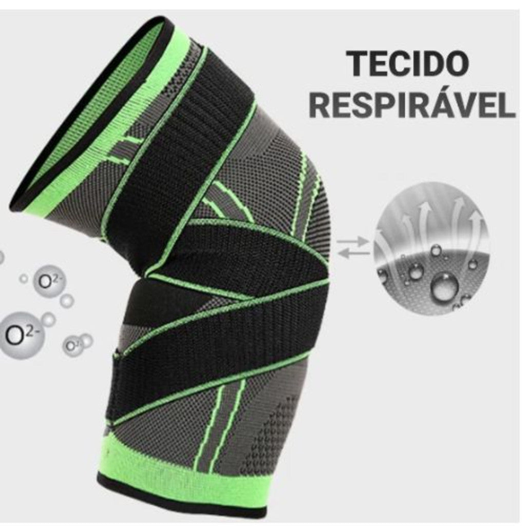 Kit 2 Joelheiras Ou Tornozeleiras De Compressão