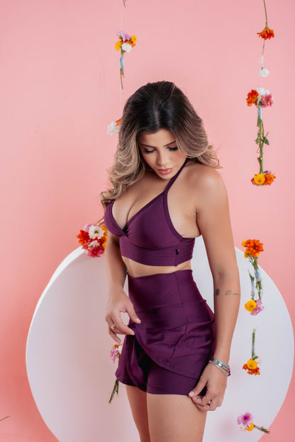 Kit UltraFit  Short-Saia + Top com Bojo