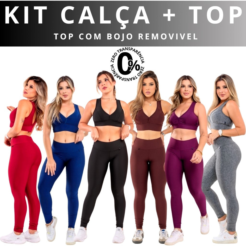 Conjunto Performance - Calça + Top com Bojo
