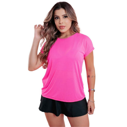 Blusa Fitness 100%  Poliamida com Micro-furinhos