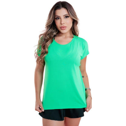 Blusa Fitness 100%  Poliamida com Micro-furinhos